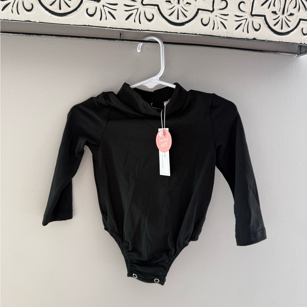 (NWT) Bailey’s Blossoms Black Leotard